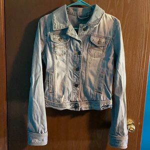 Abercrombie & Fitch Distressed Jean Jacket